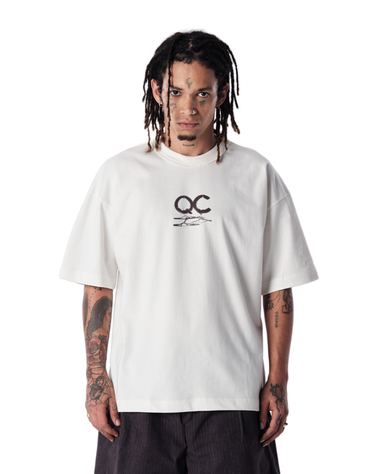 CAMISETA QC ANATOMIA BOXY OFF-WHITE