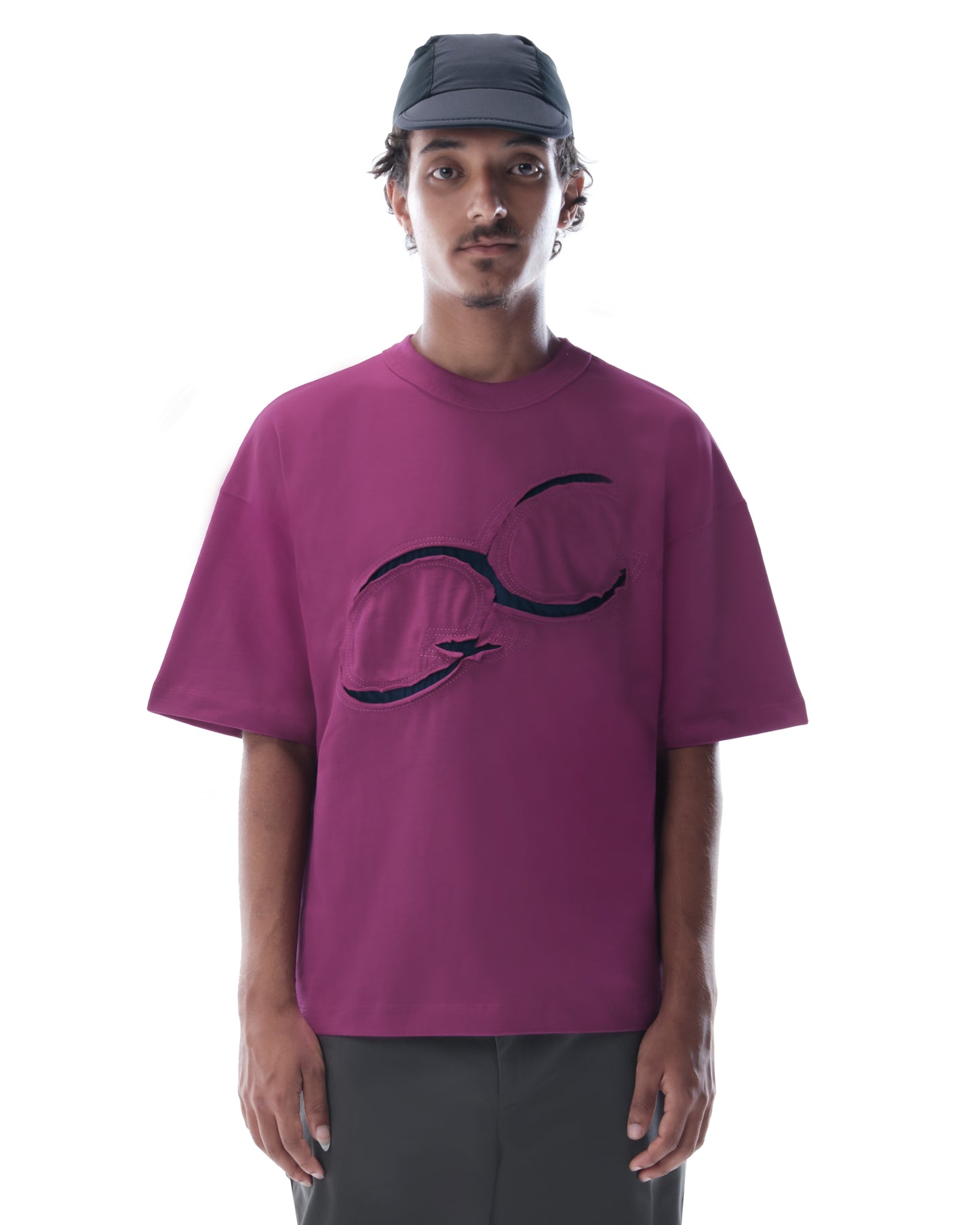 UNDERSTITCH MAGENTA T-SHIRT