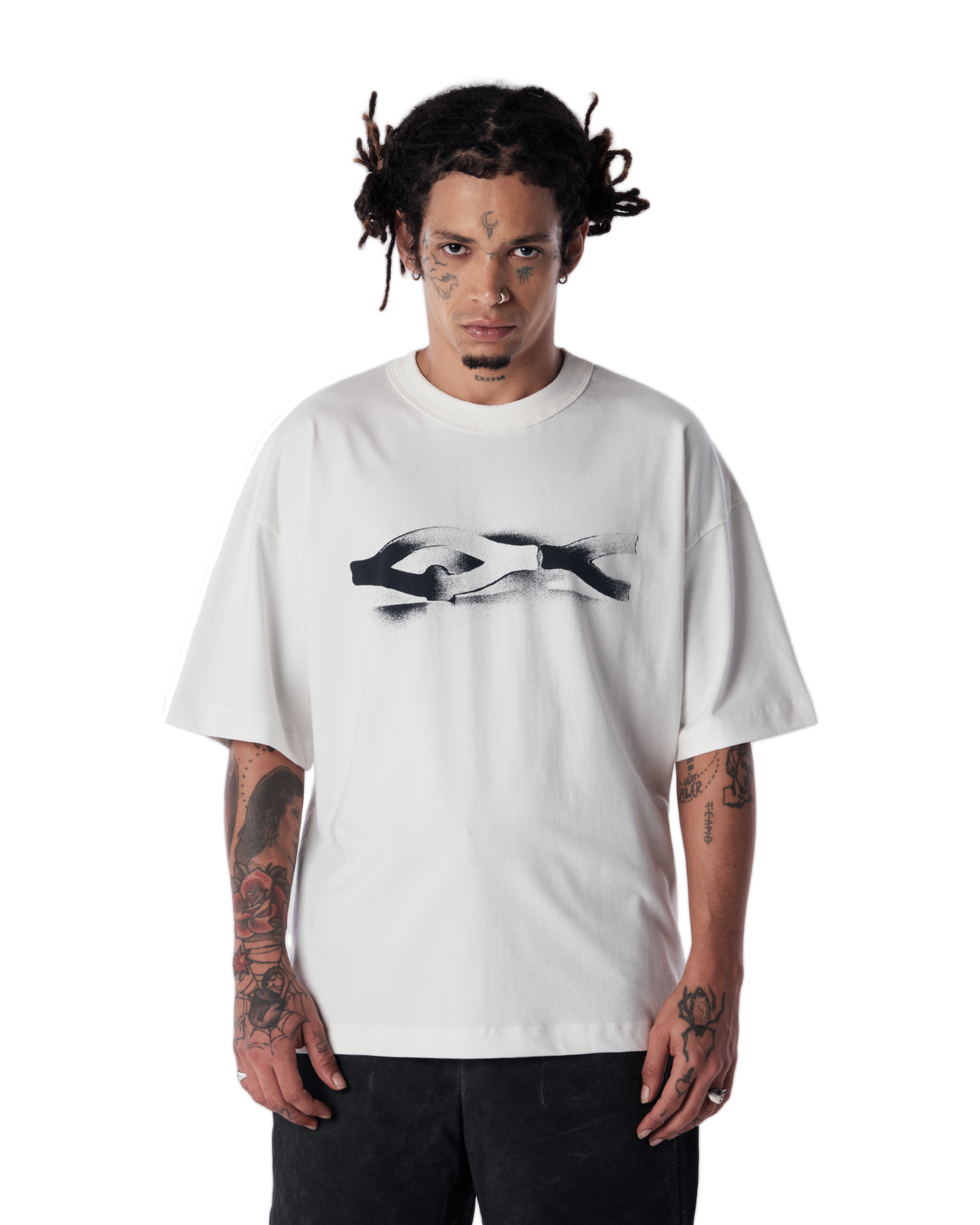 CAMISETA QC STENCIL BOXY OFF-WHITE