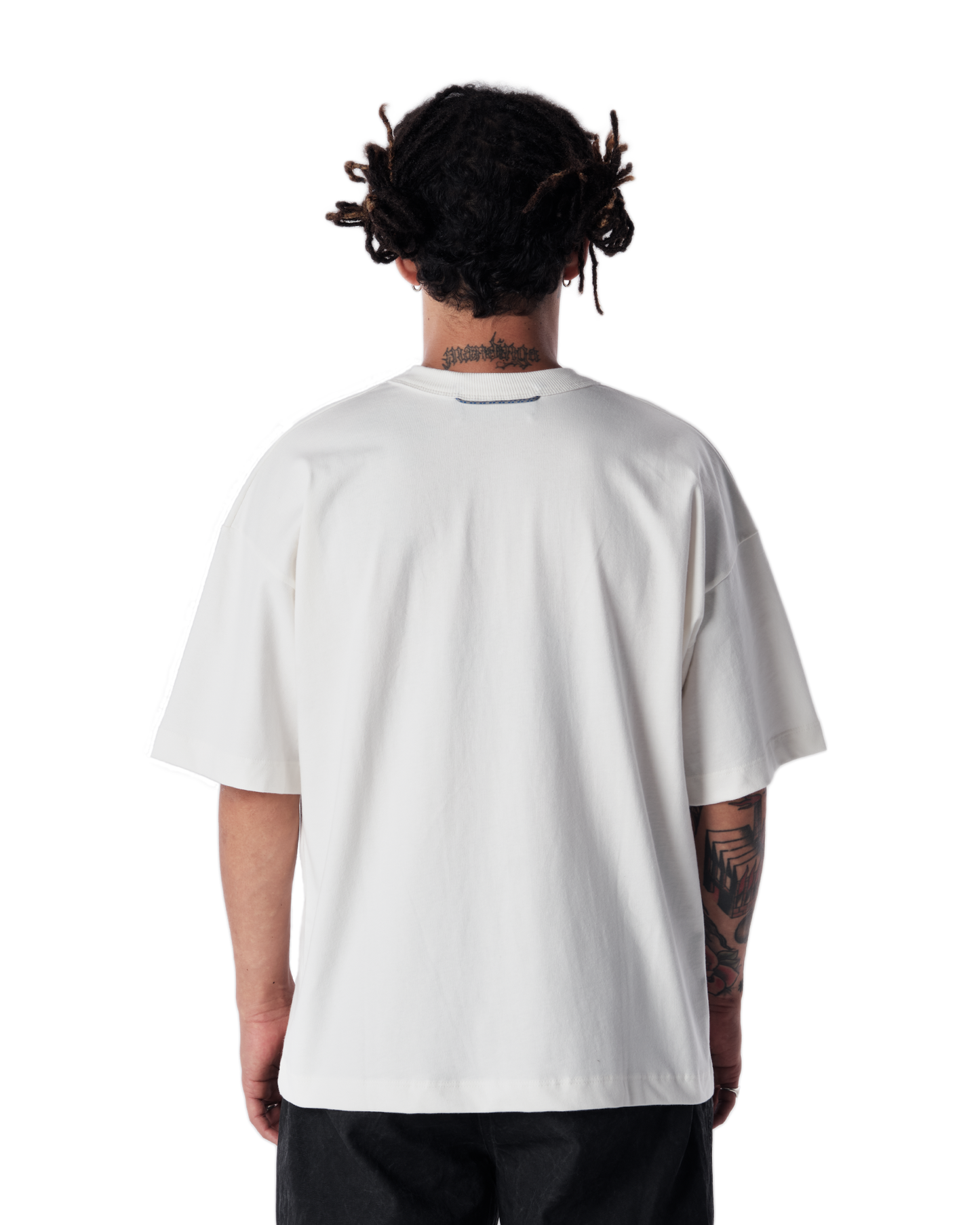 CAMISETA QC STENCIL BOXY OFF-WHITE