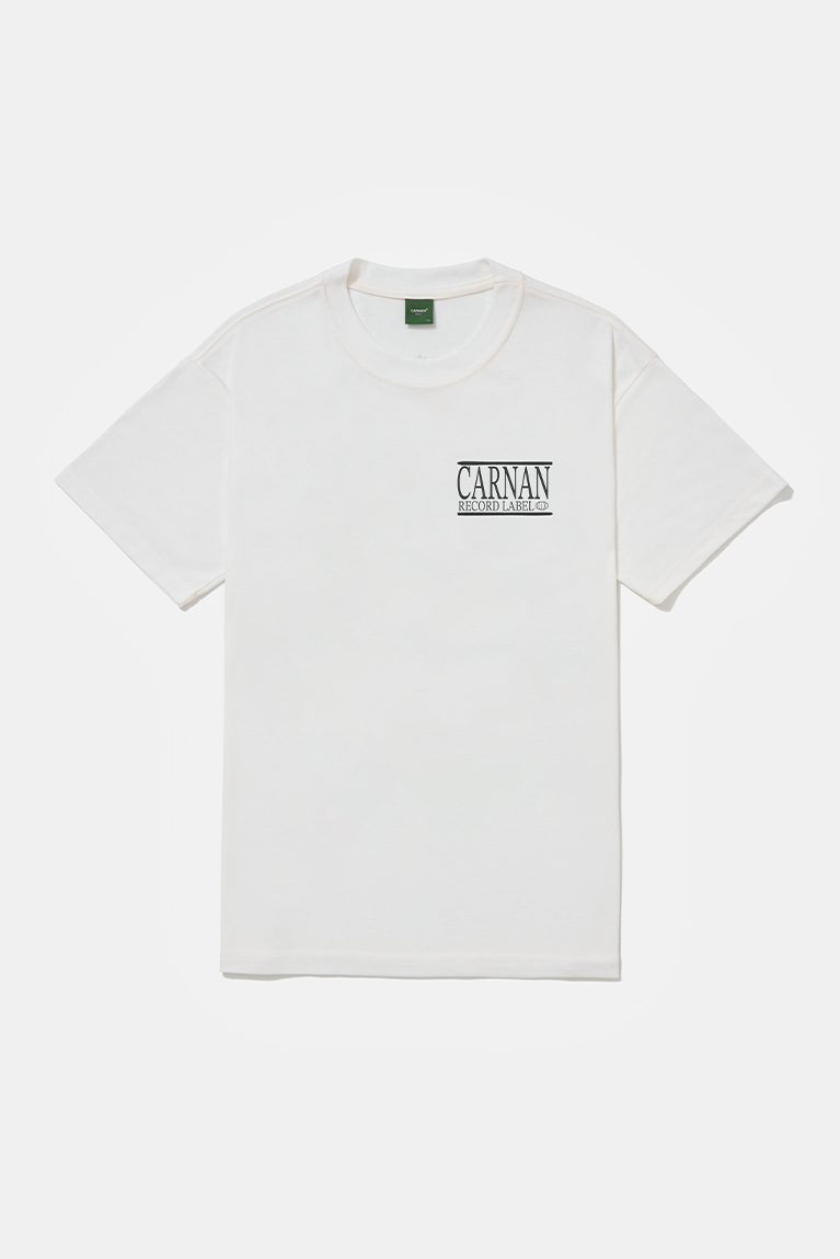 Carnan Records Heavy T-shirt - Off-White