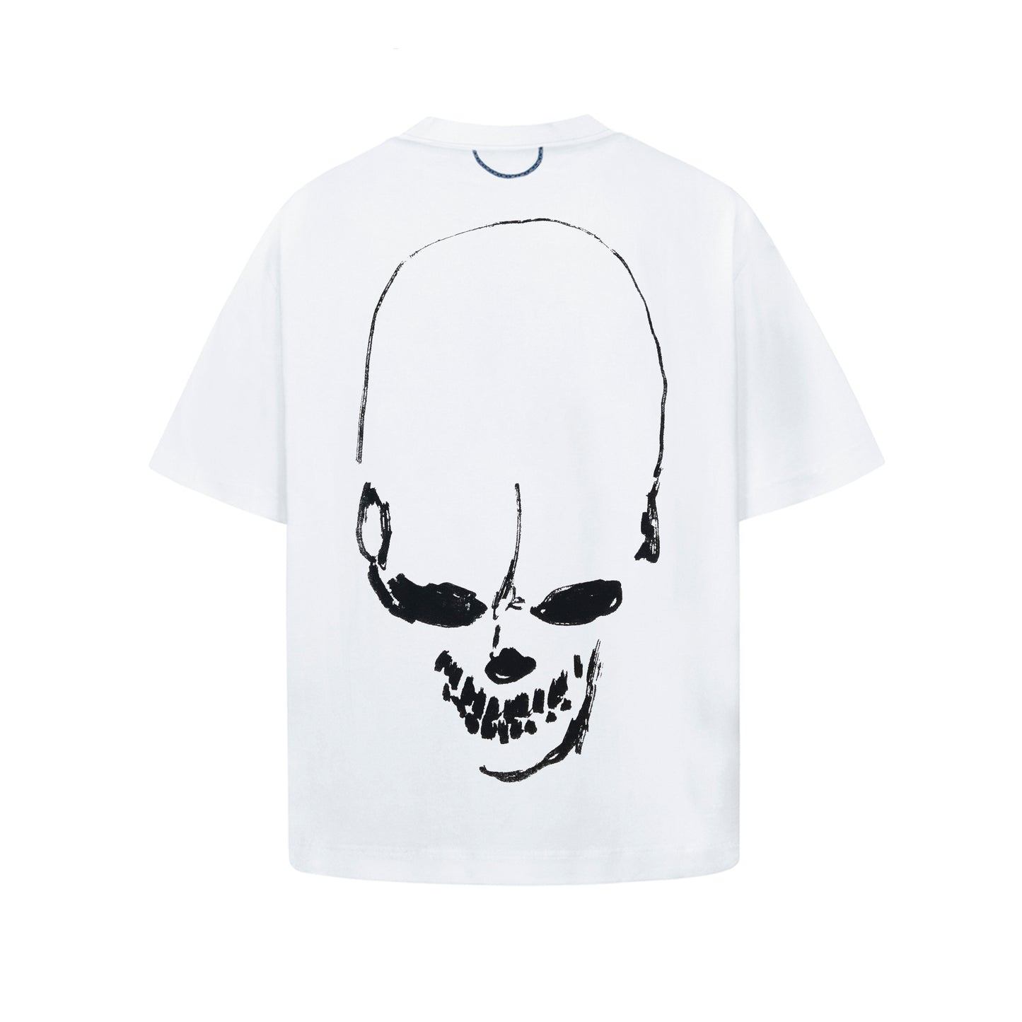 QC SKULL FV WHITE T-SHIRT