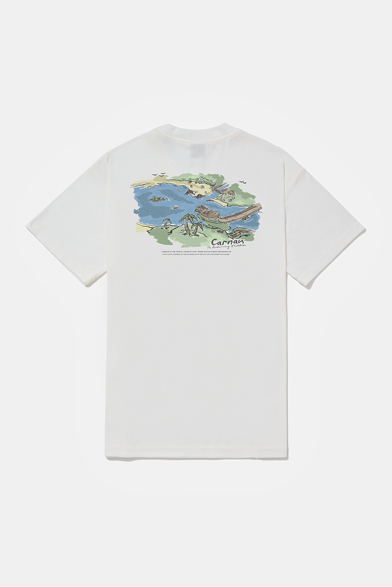 Landscape Heavy T-shirt - Off-White