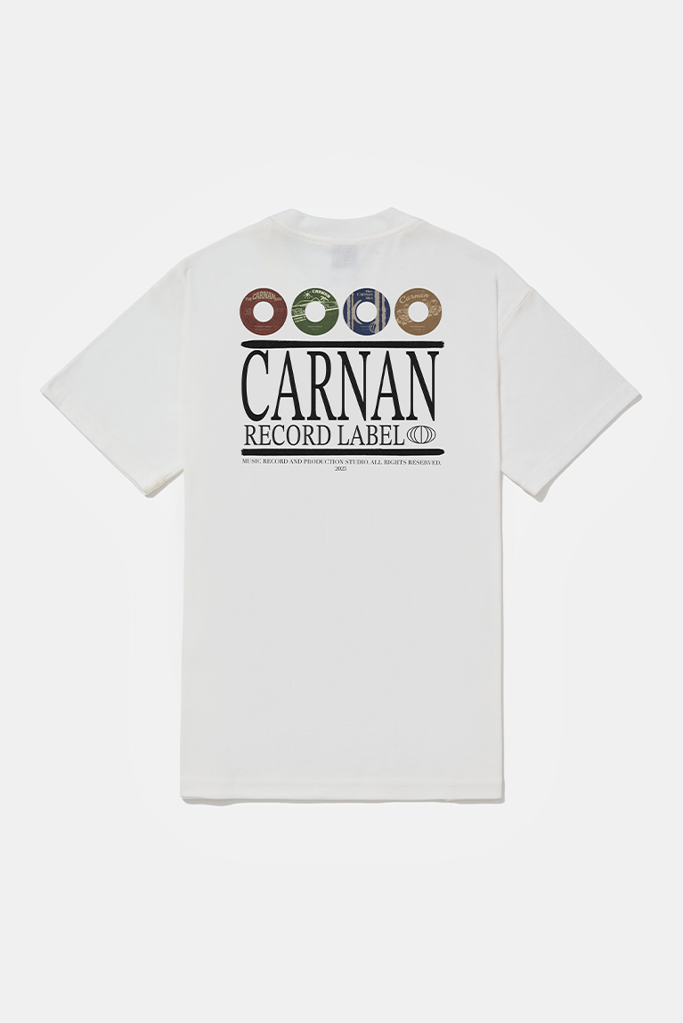 Carnan Records Heavy T-shirt - Off-White