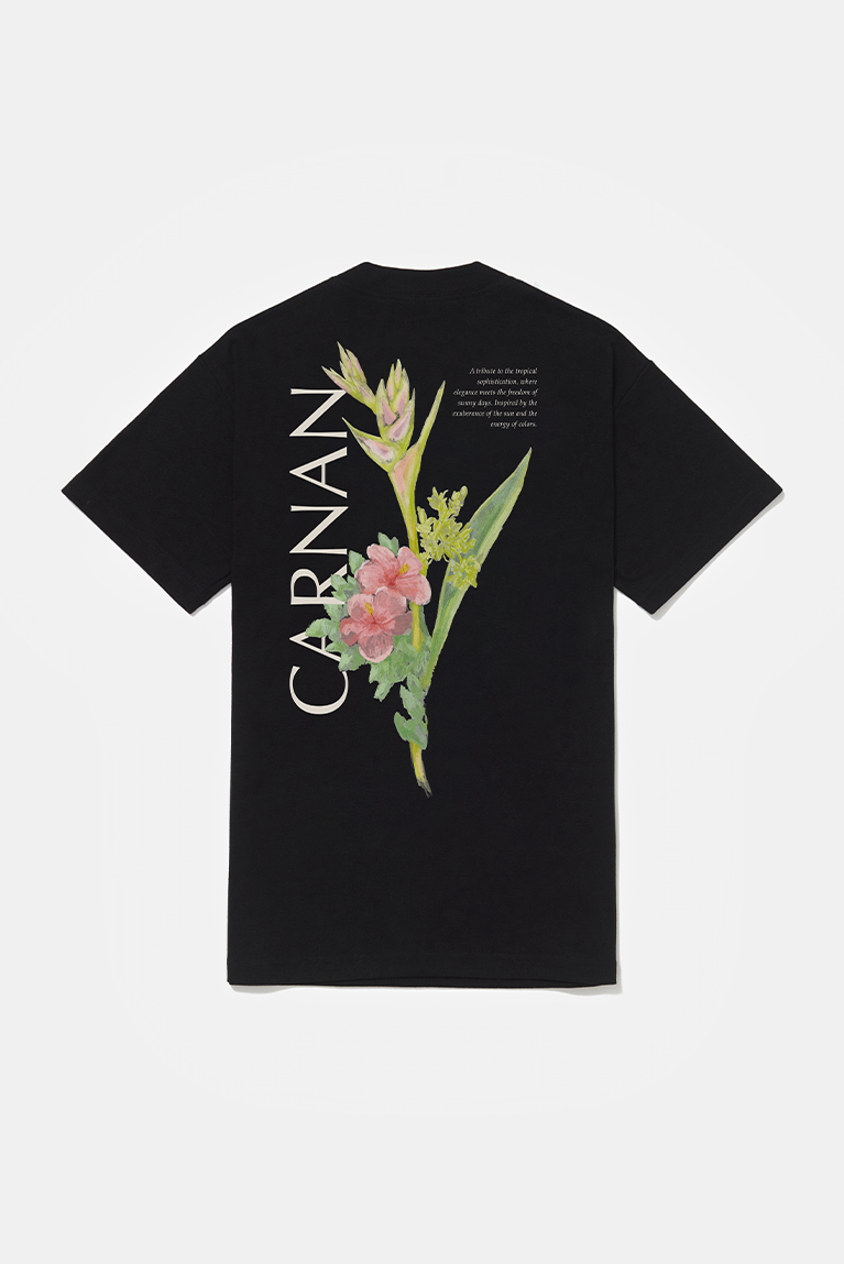 Flower Heavy T-shirt - Black