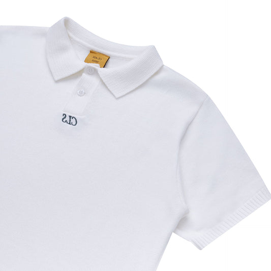 KNIT POLO CLASS "MINI CLS" OFF-WHITE