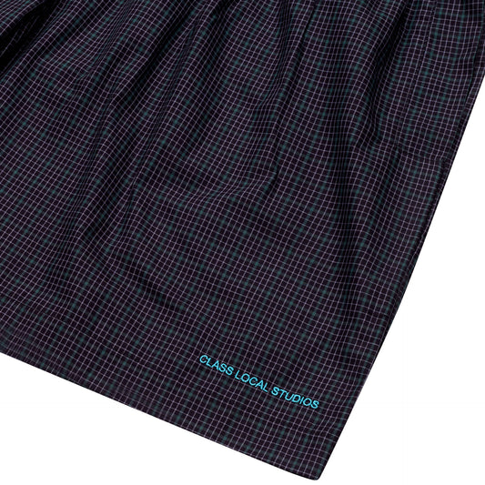 SHORTS "CLASS LOCAL STUDIOS" PLAID BLACK