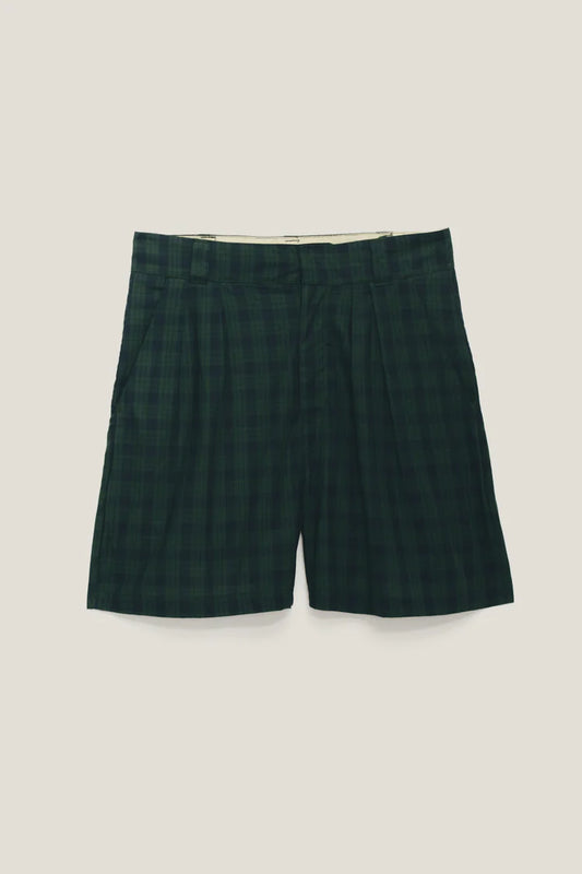 Bermuda Alfaiataria Dupla Prega - Irish Plaid