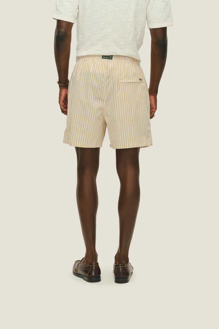 Boxer Short - Listrado Amarelo e Branco