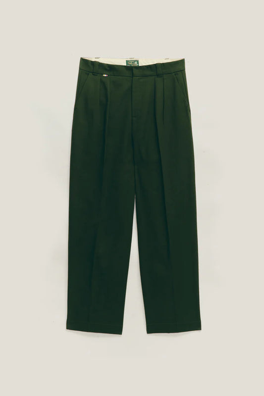 Calça Alfaiataria Dupla Prega - Verde