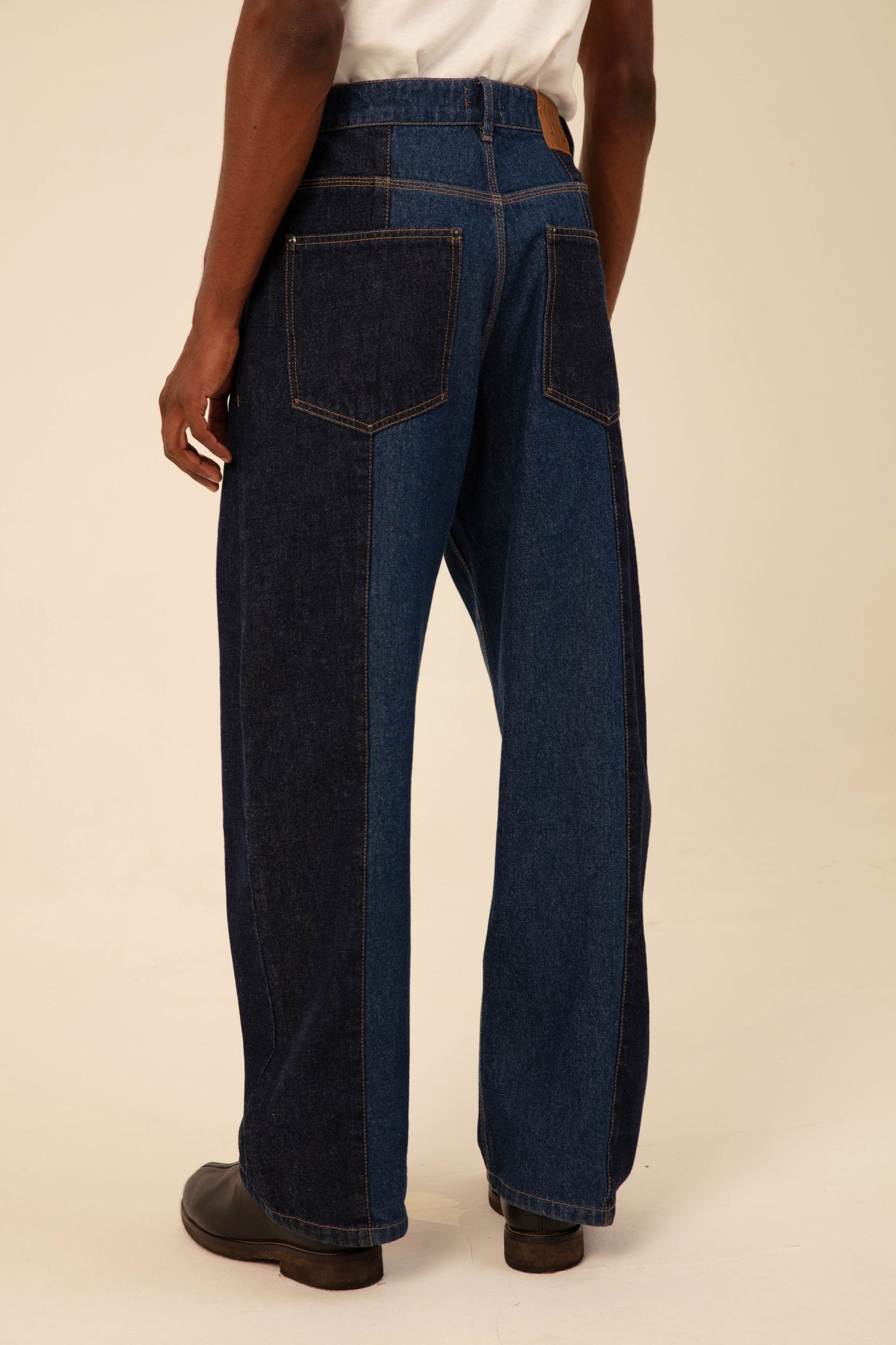 Two Tones Denim Pants