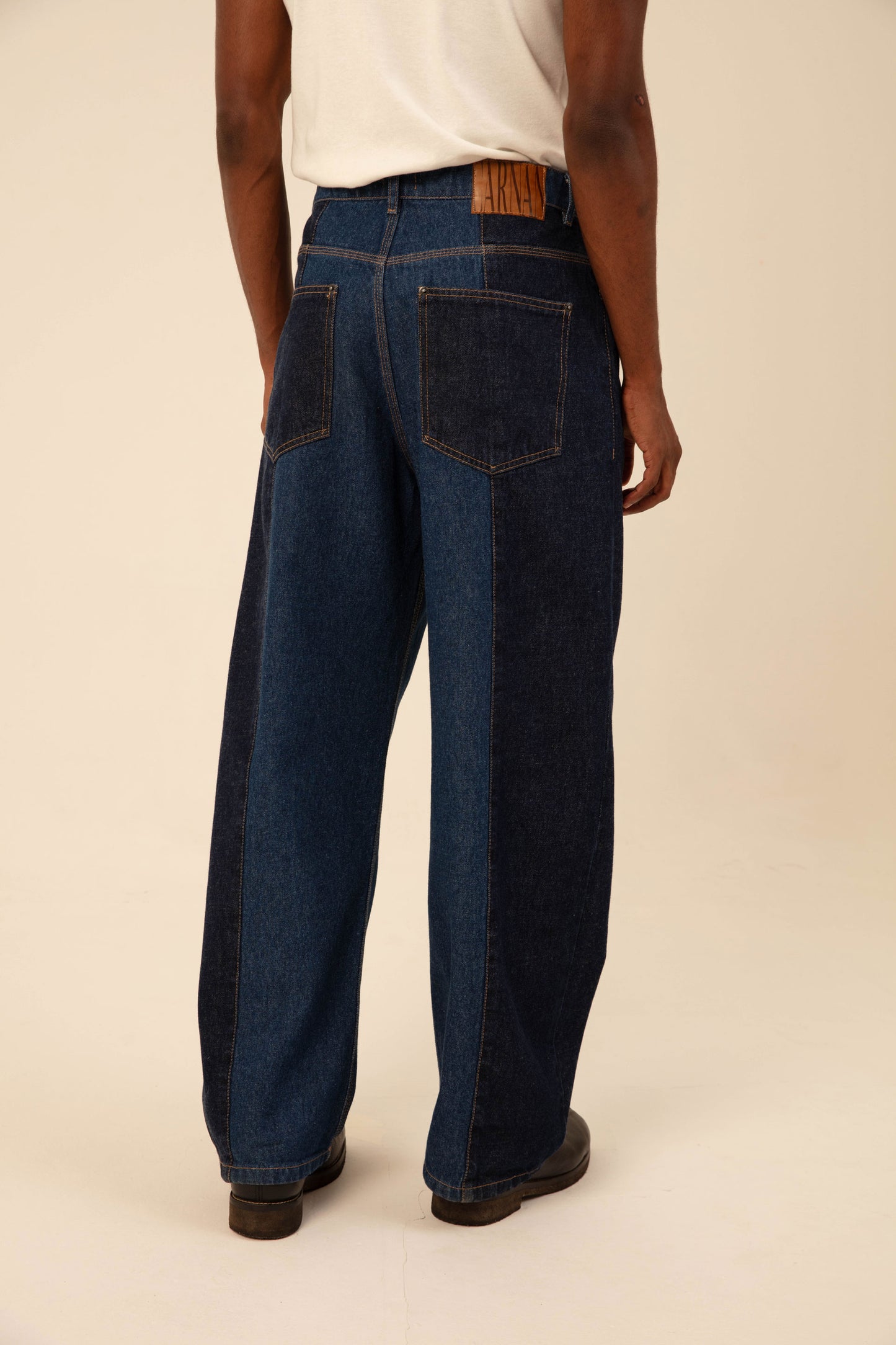 Two Tones Denim Pants