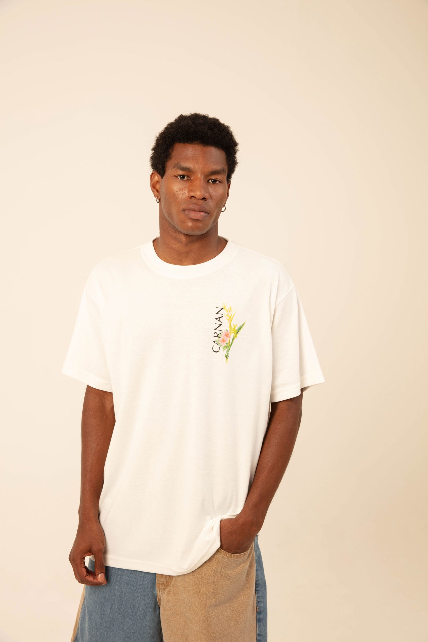 Flower Heavy T-shirt - Off-White