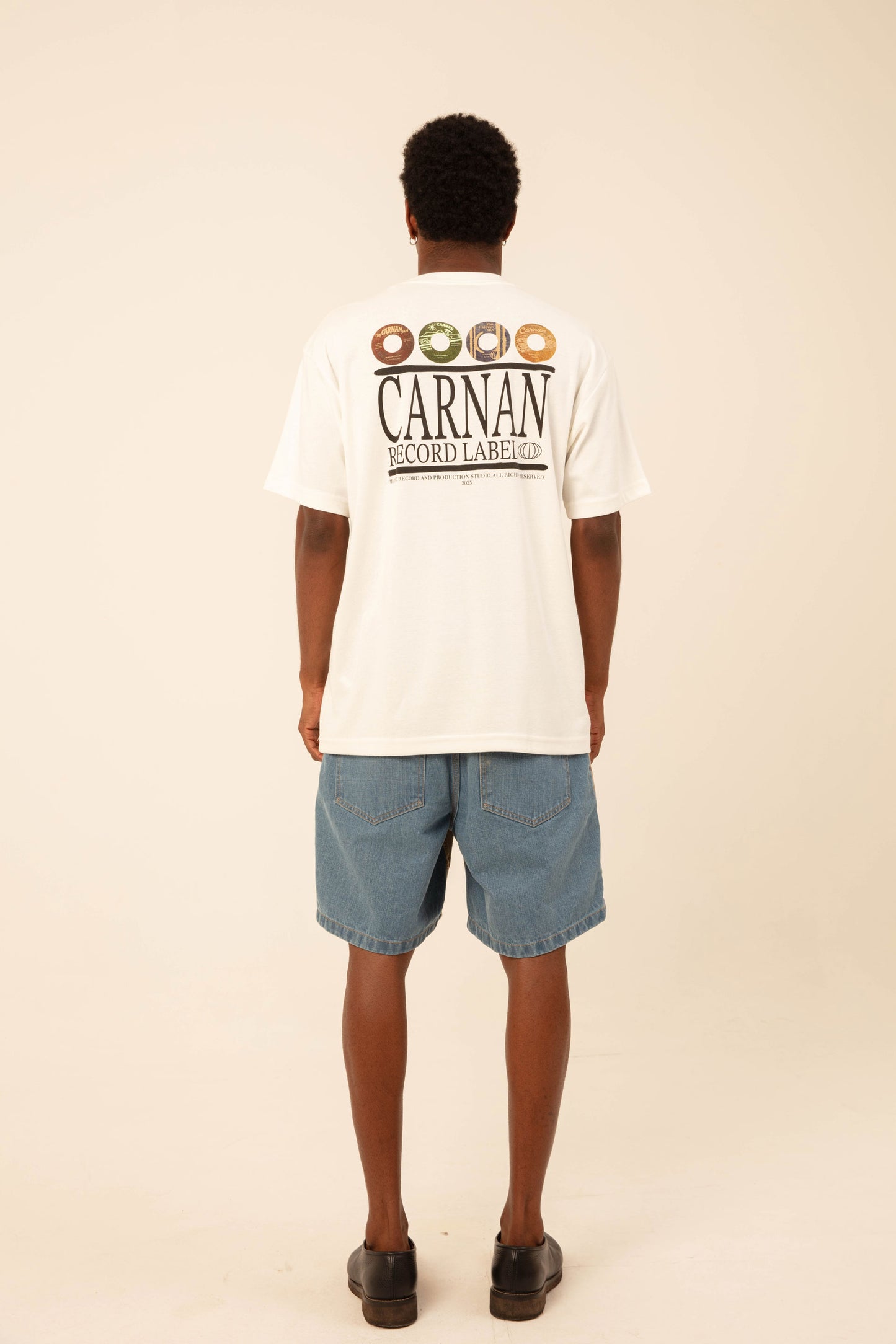 Carnan Records Heavy T-shirt - Off-White