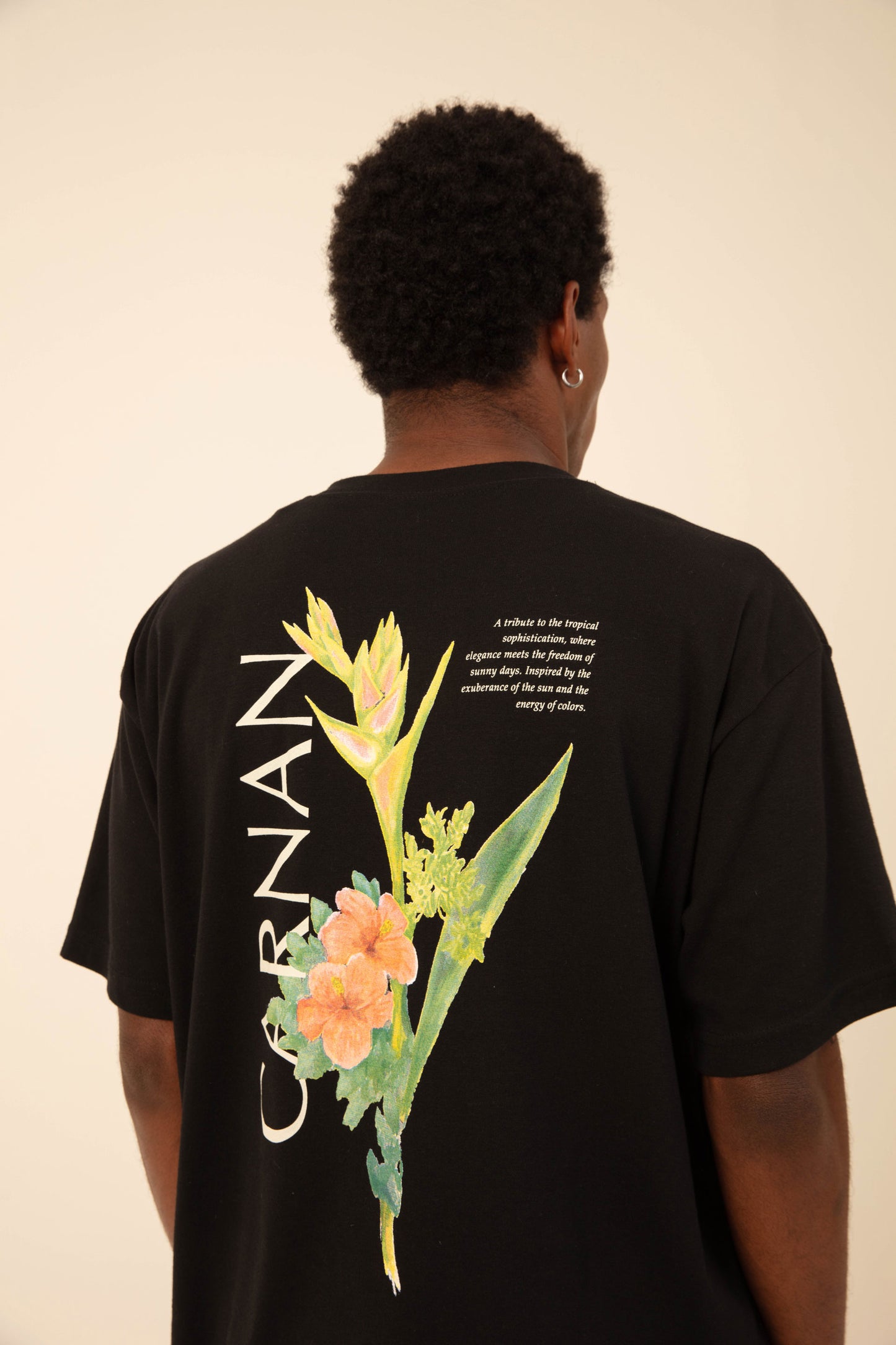 Flower Heavy T-shirt - Black