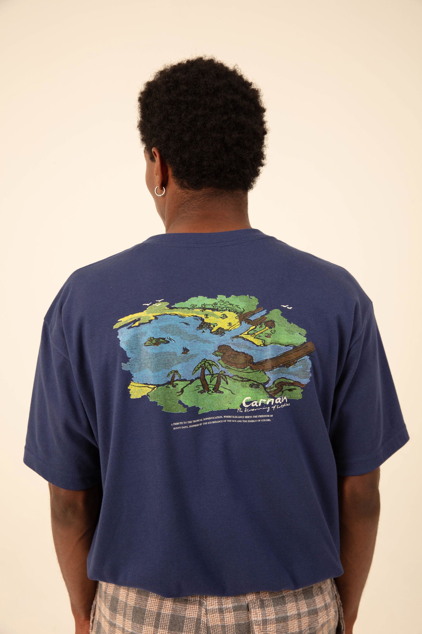 Landscape Heavy T-shirt - Navy