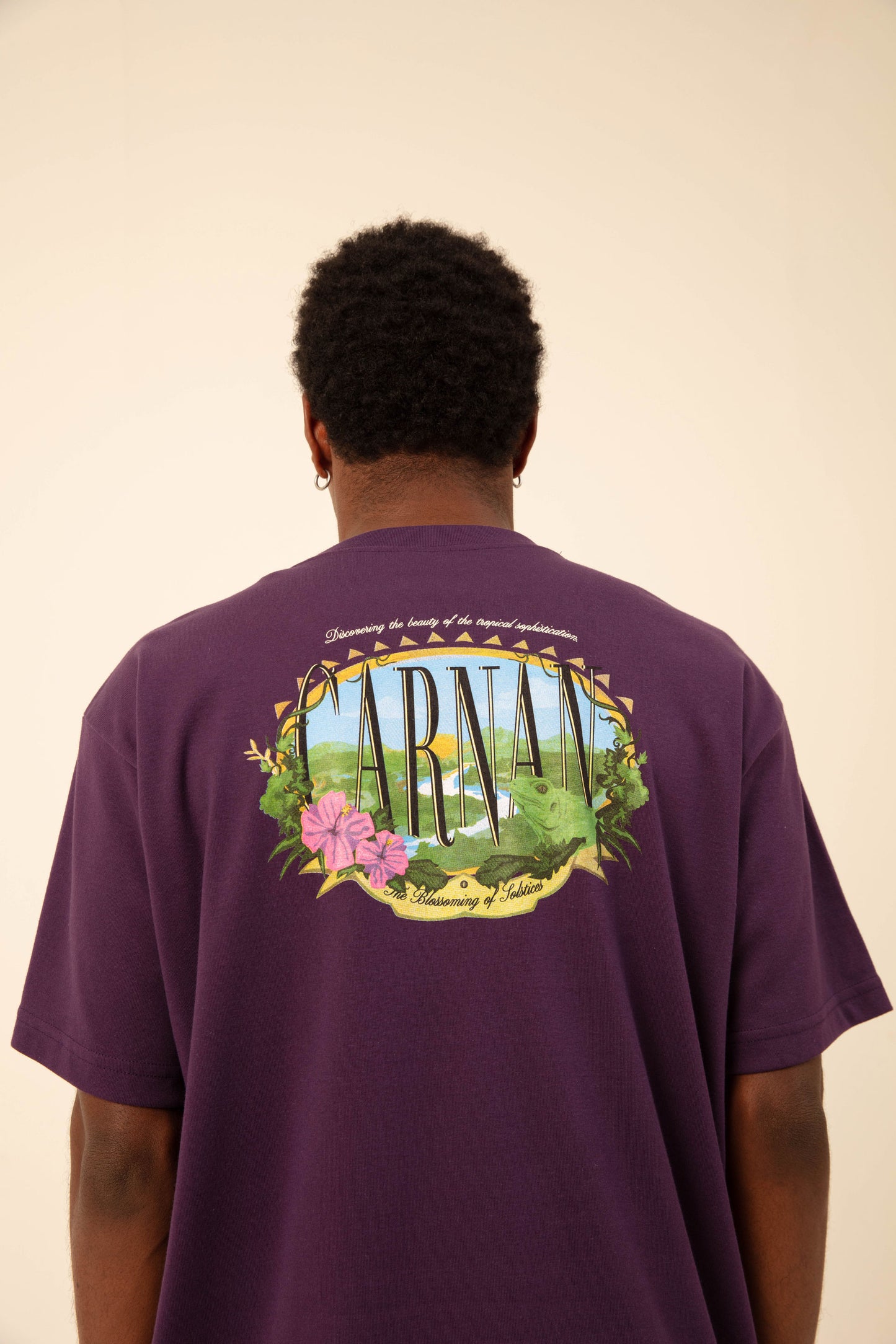 Iguana Heavy T-shirt - Purple