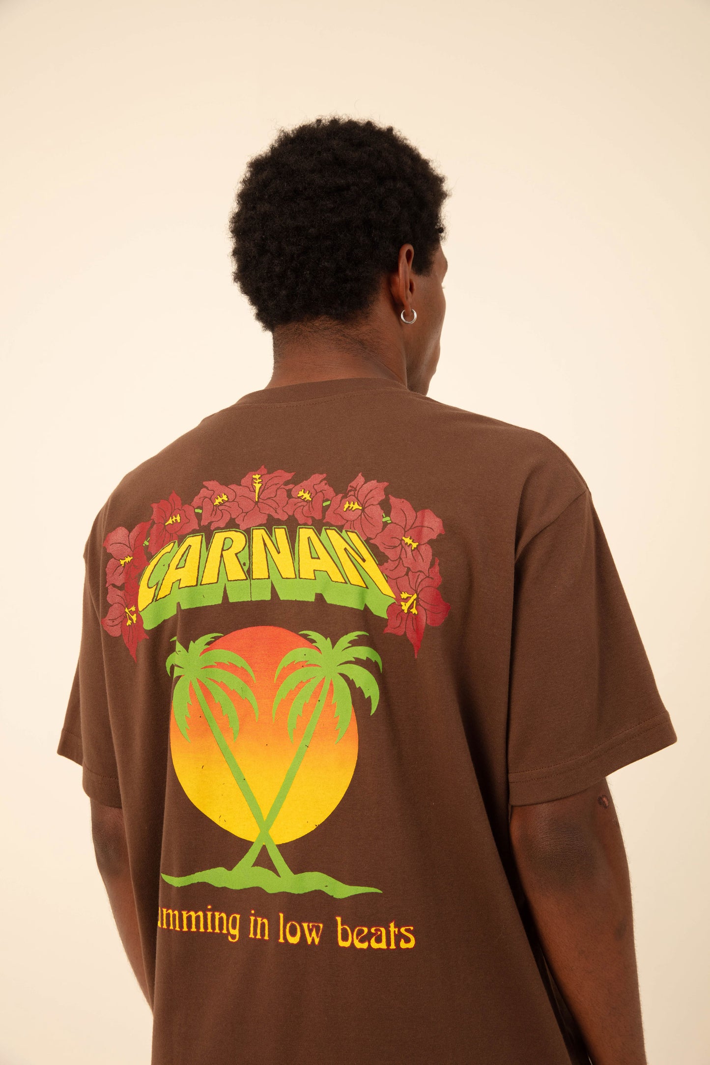 Tropical Heavy T-shirt - Brown