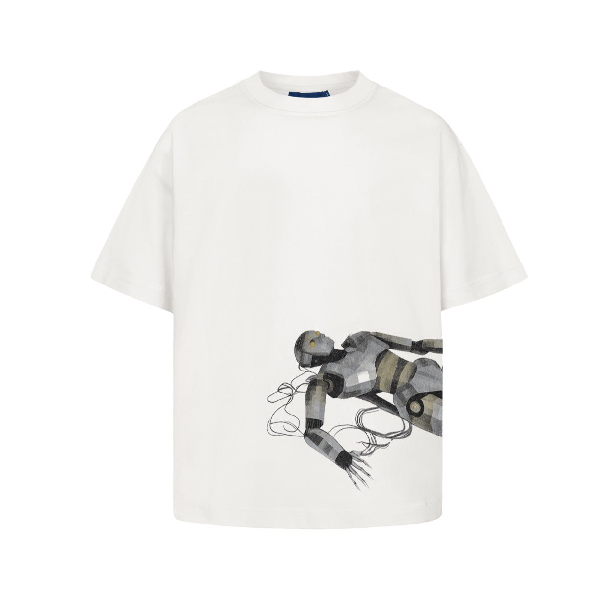 CAMISETA QC DOWN ROBOT BOXY OFF-WHITE