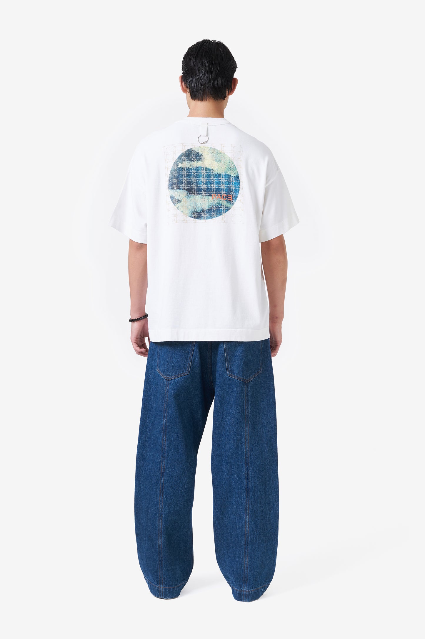 GRID MOON TEE OVERSIZED OFF WHITE