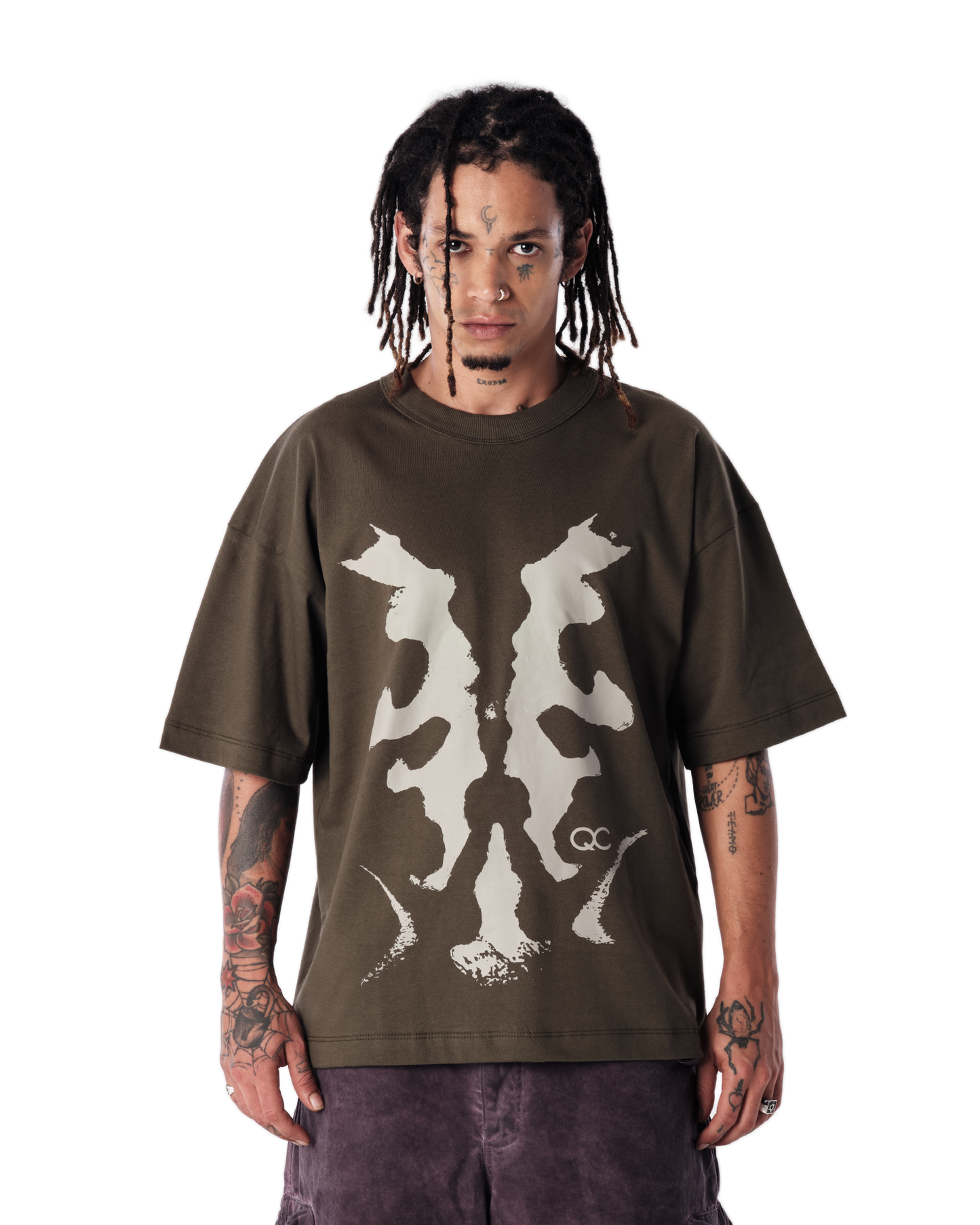 CAMISETA QC RORSCHACH BOXY VERDE