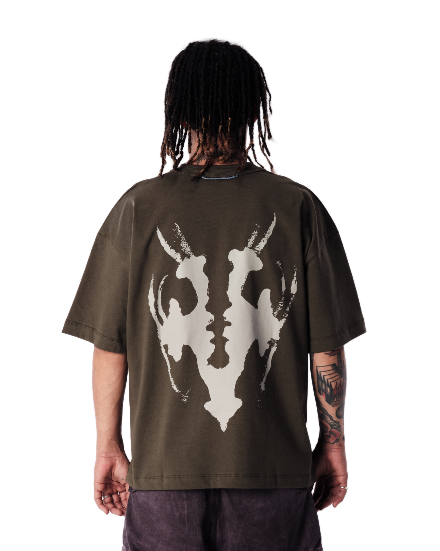 CAMISETA QC RORSCHACH BOXY VERDE