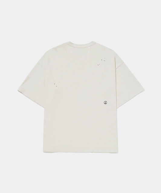 Splatter T-shirt - Bone White