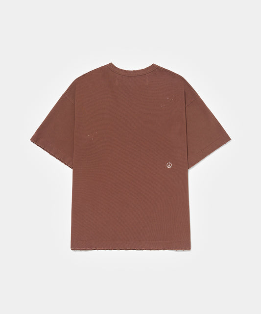Splatter T-shirt - Brown