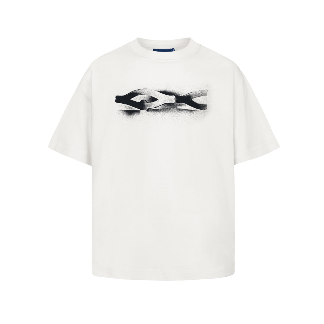 CAMISETA QC STENCIL BOXY OFF-WHITE