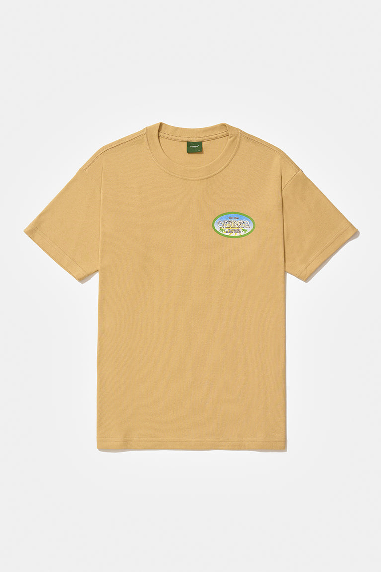 Stamp Heavy T-shirt - Beige