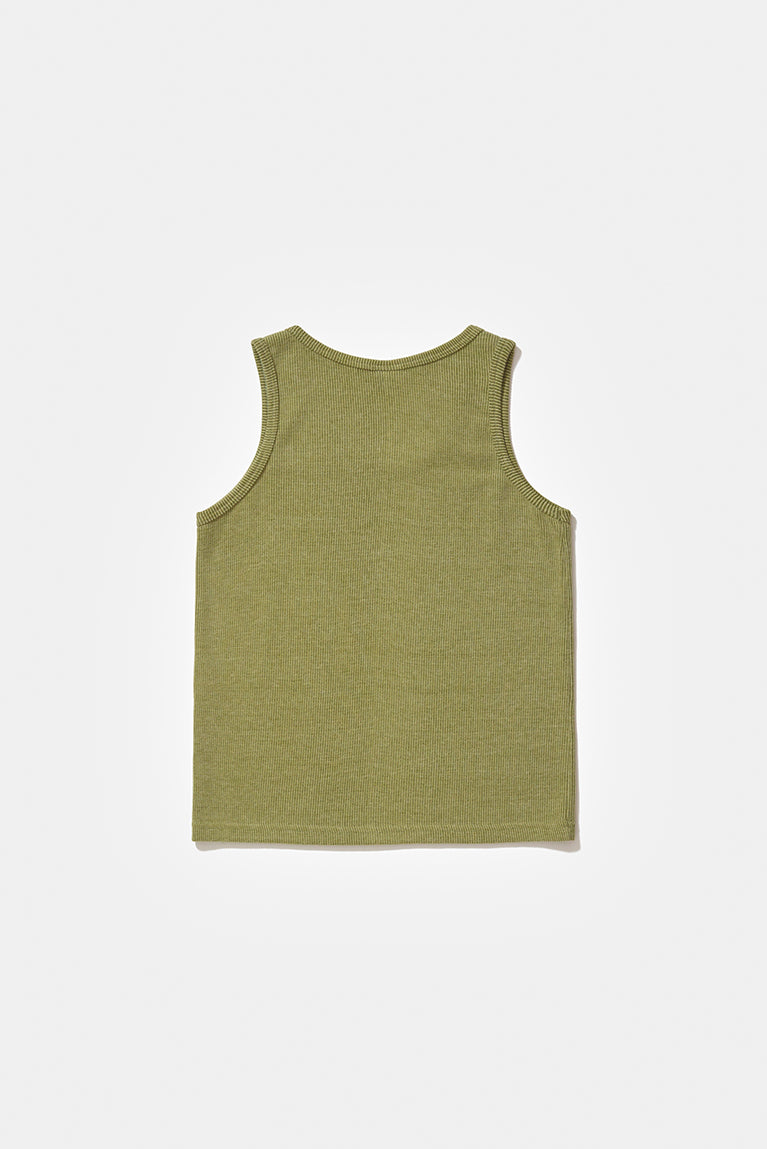 Ribbed Tank Top - Green