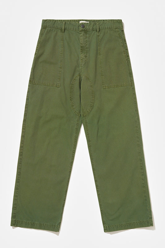 Green Washed Twill Pants