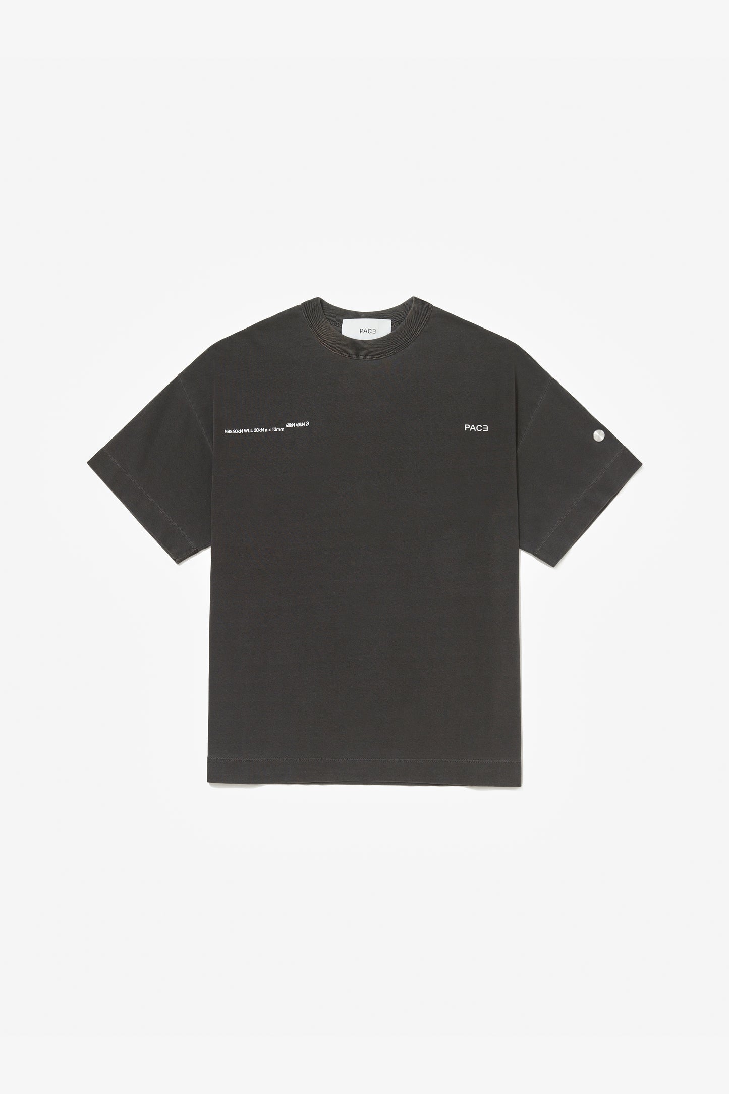 CLIMB TEE OVERSIZED WASHED BLACK