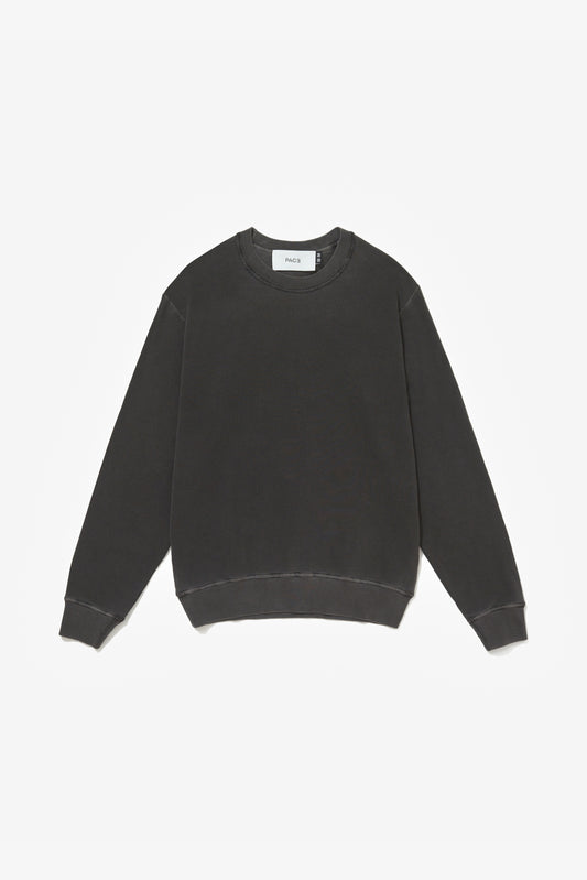 CREWNECK STONE WASHED BLACK