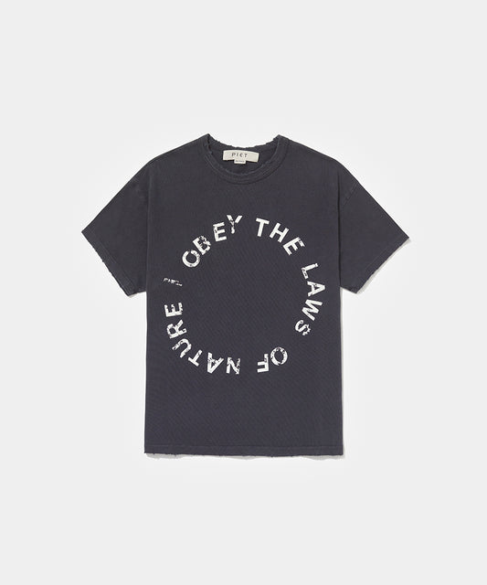 I Obey Fitted Tee - Vintage Black