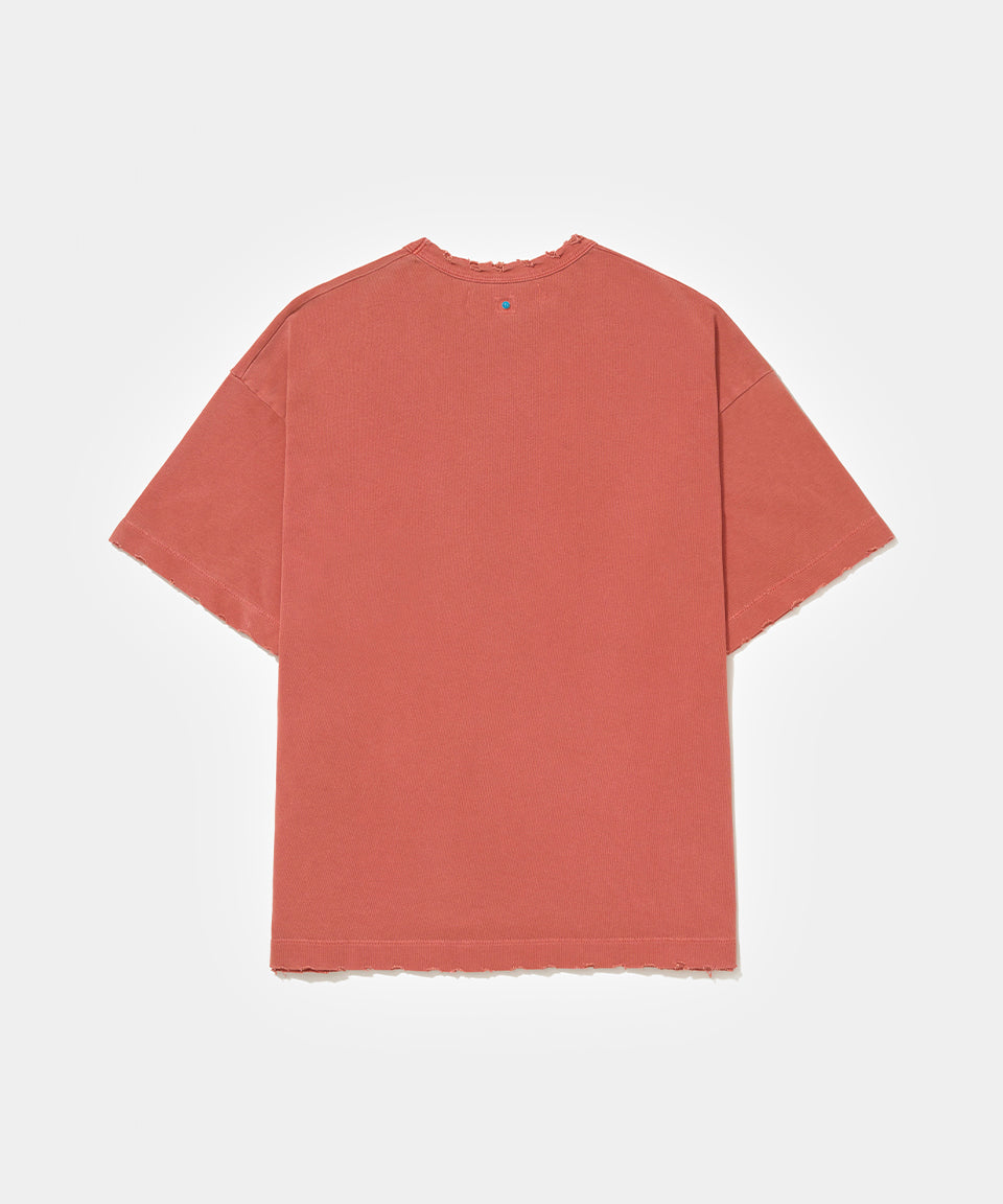 Sun Faded Basics Tee - Red